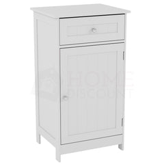 Priano 1-Door 1-Drawer Freestanding Cabinet - White