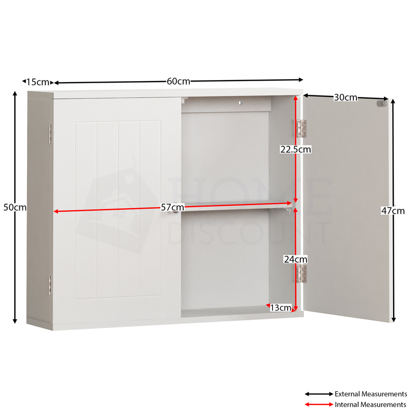Priano 2 Door Wall Cabinet