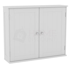 Priano 2-Door Wall Cabinet - White