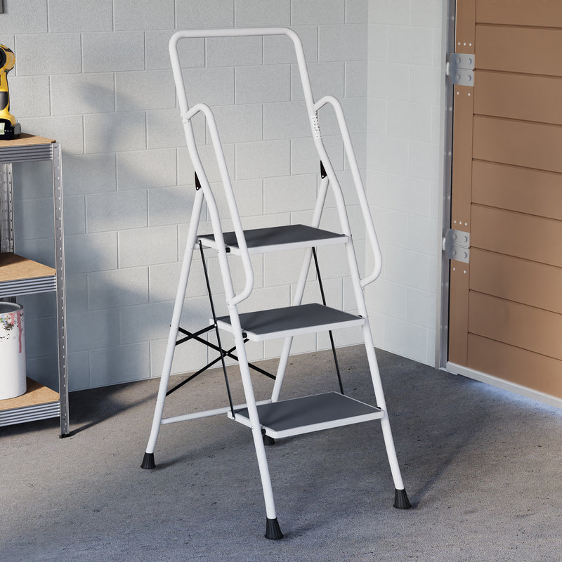 3-Step Ladder With Handrail