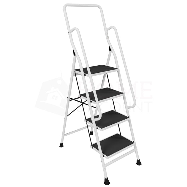 4-Step Ladder With Handrail | Home Discount Ltd