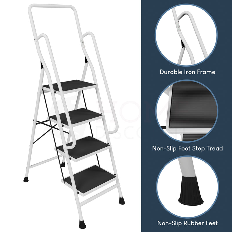4-Step Ladder With Handrail
