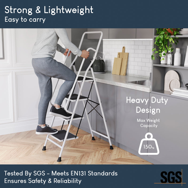 4-Step Ladder With Handrail