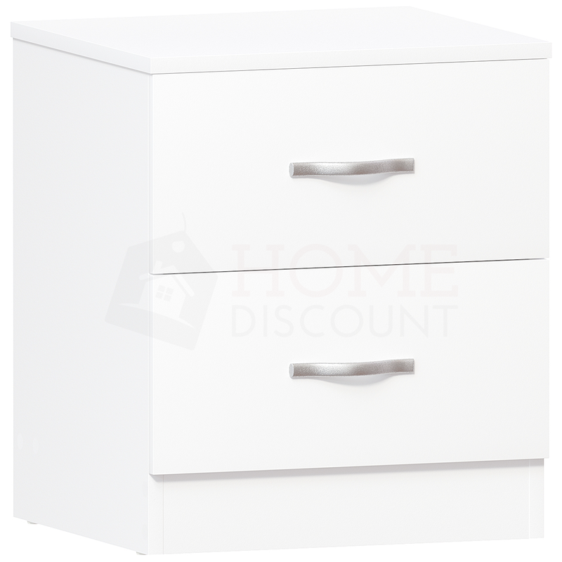 Riano 2 Drawer Bedside Chest, White