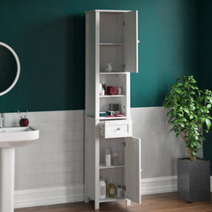 Priano 2 Door Tall Cabinet With Mirror