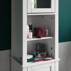 Priano 2 Door Tall Cabinet With Mirror