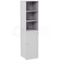 Priano 1-Door 2-Shelf Tall Cabinet - White