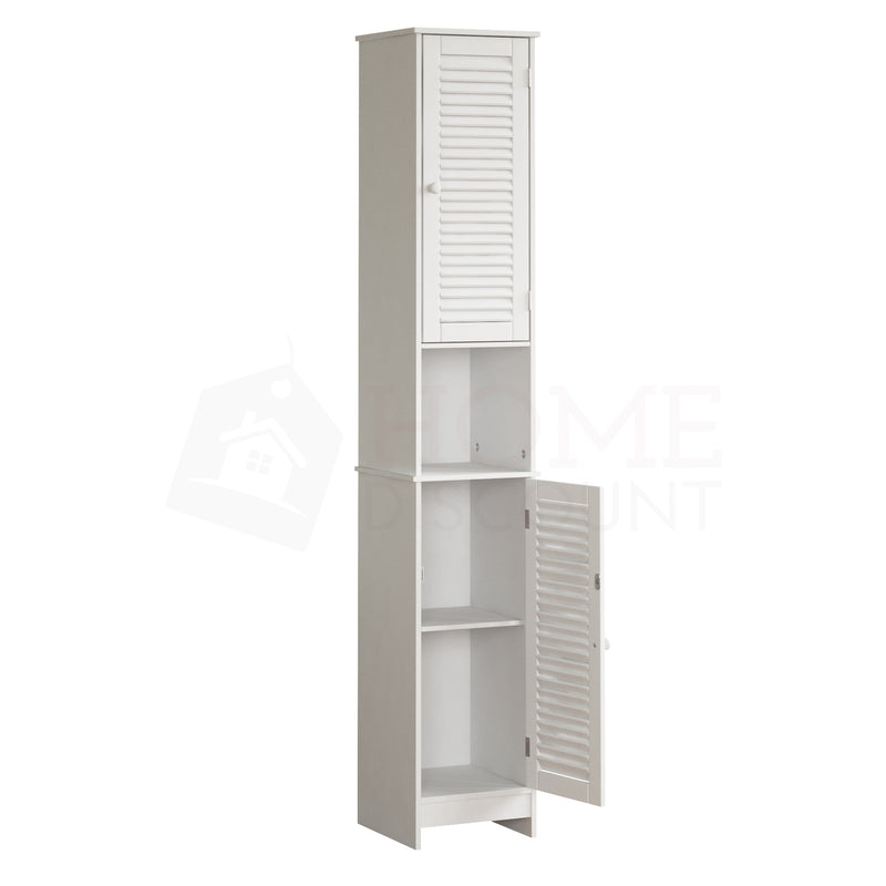 Liano 2-Door Tall Cabinet - White