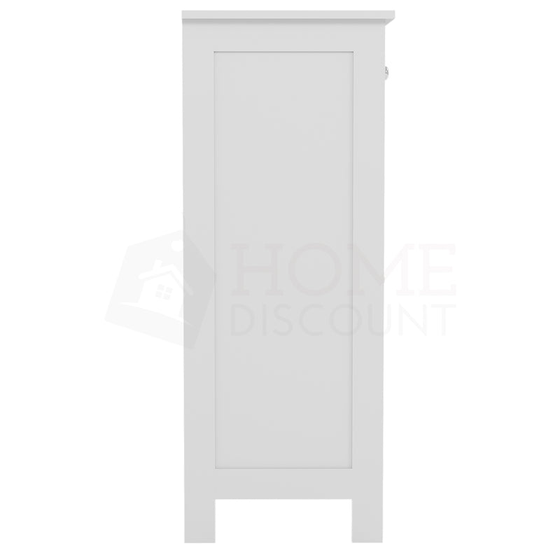 Priano 2-Drawer 2-Door Freestanding Cabinet - White