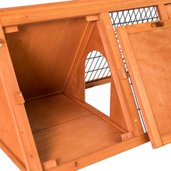 Triangle Wooden Pet Hutch - Large