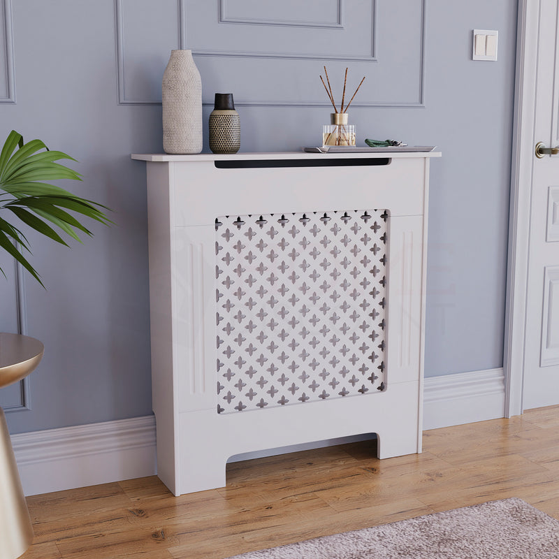 Oxford Radiator Cover - White, Small