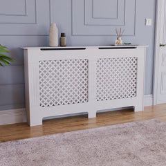 Oxford Radiator Cover - White, Large