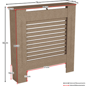 Milton Radiator Cover - Unfinished, Small