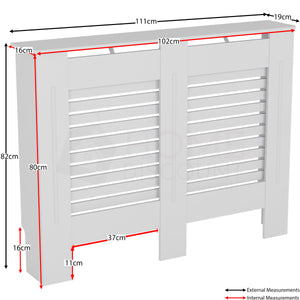 Milton Radiator Cover - White, Medium