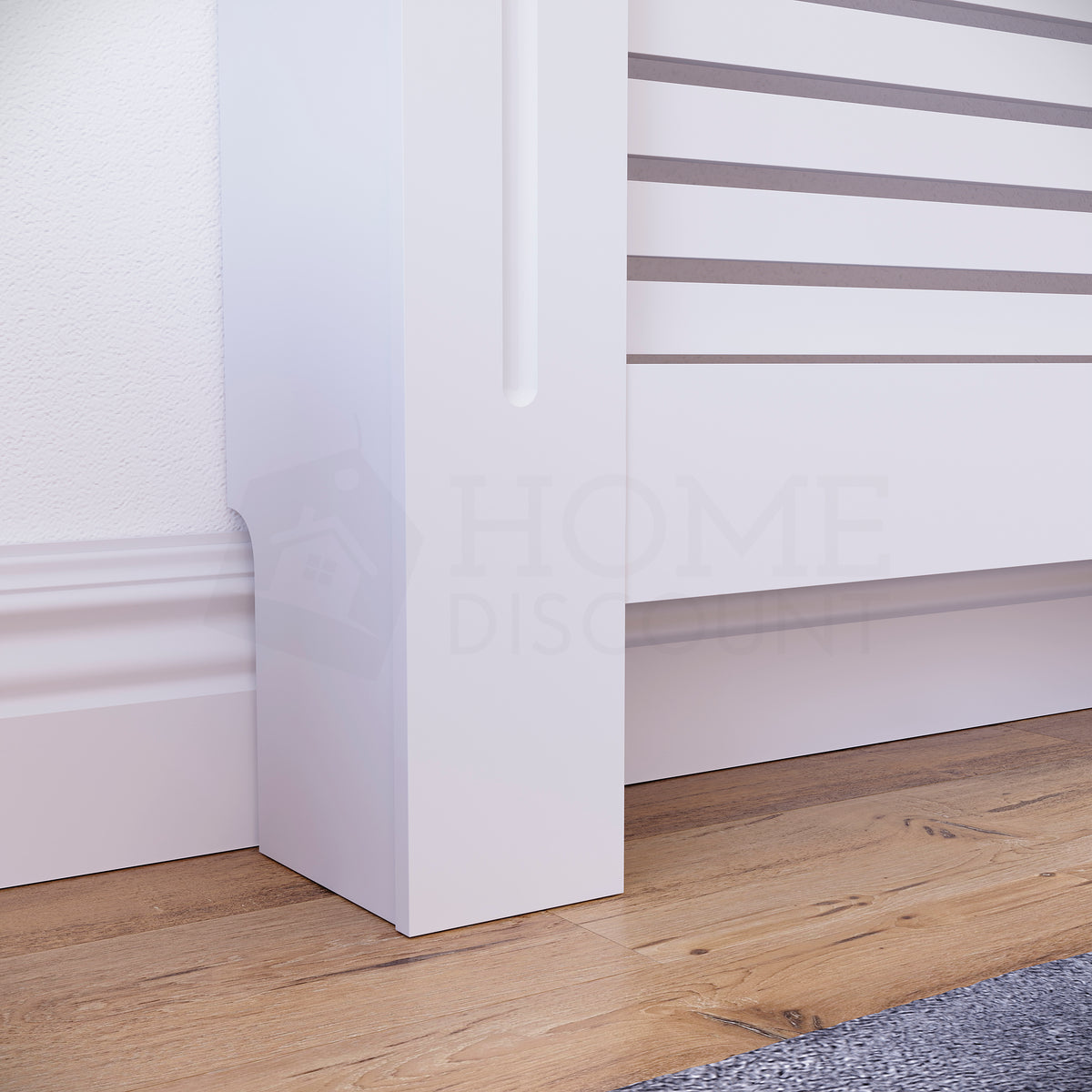 Milton Radiator Cover - White, Large
