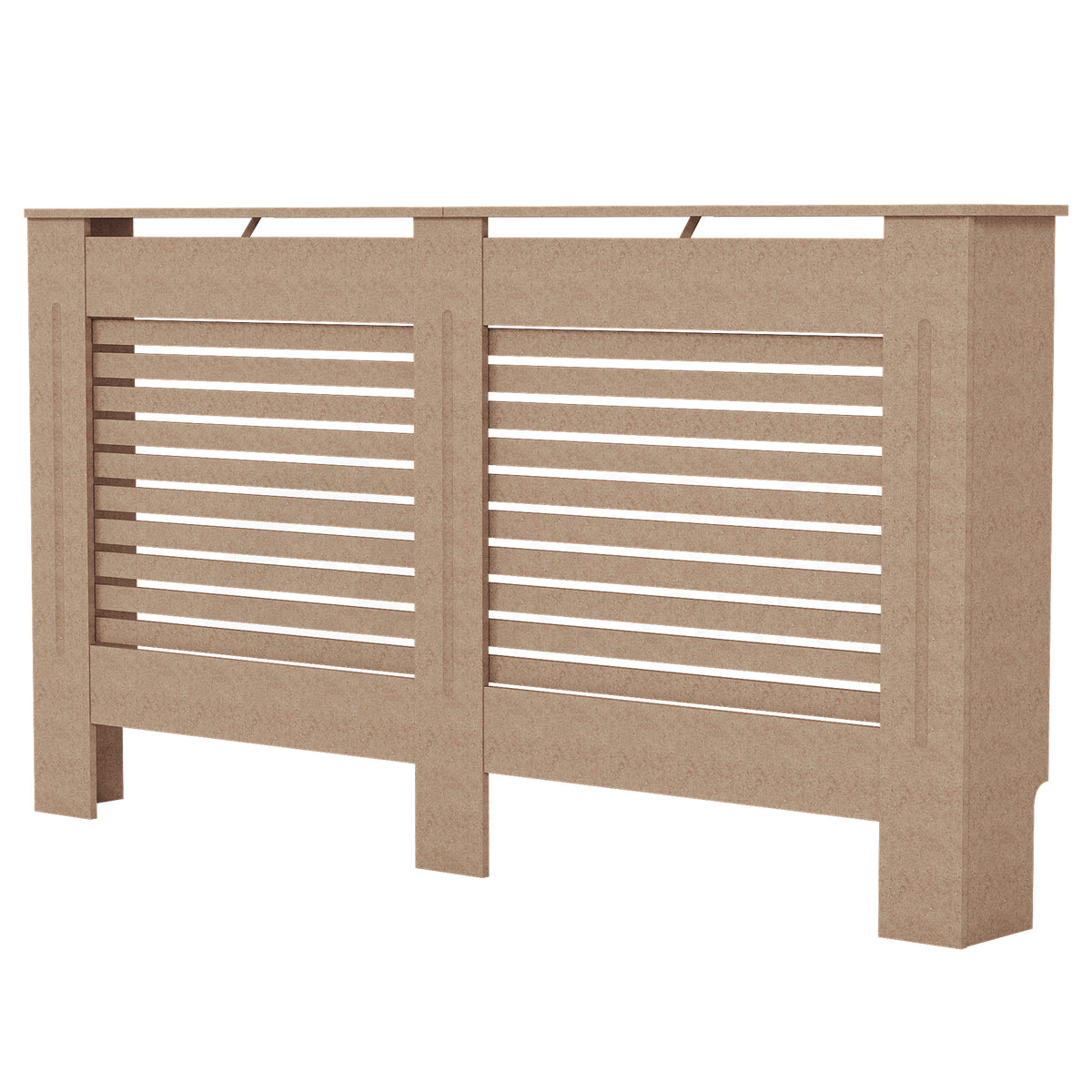 Horizontal Slat Radiator Cover White, Medium (FSC 100%)