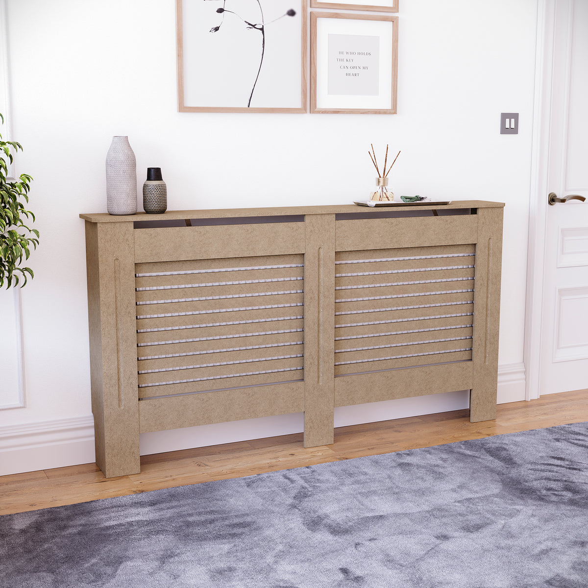 Milton Radiator Cover - Unfinished, Large