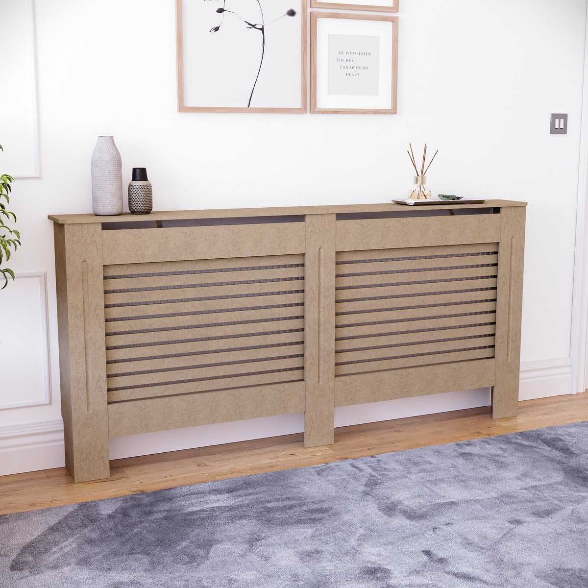 Milton Radiator Cover - Unfinished, Extra Large