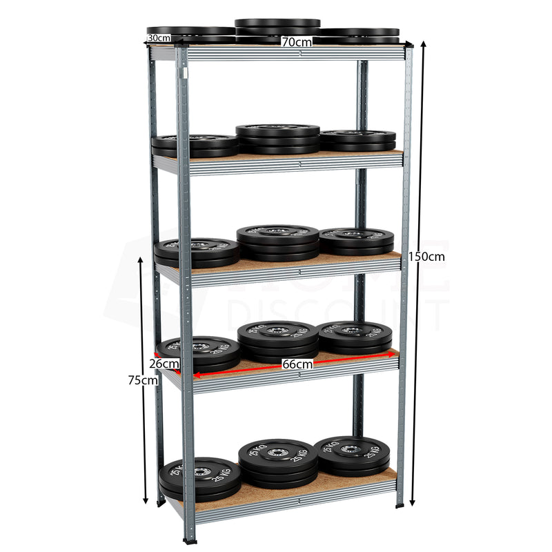 5-Tier Shelf - Galvanised