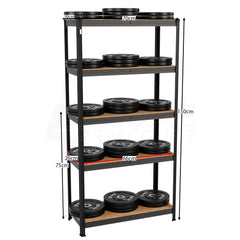 5-Tier Shelf - Black