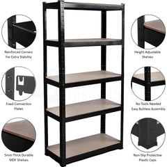 5-Tier Shelf - Black