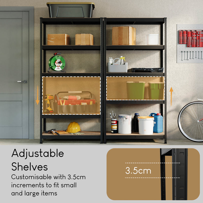 5-Tier Shelf - Black