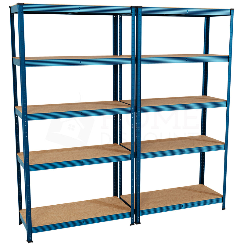 5-Tier Shelf, Blue - 2 Bay