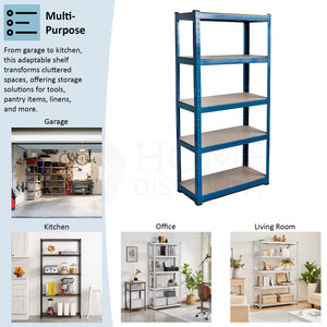 5-Tier Shelf, Large, Blue