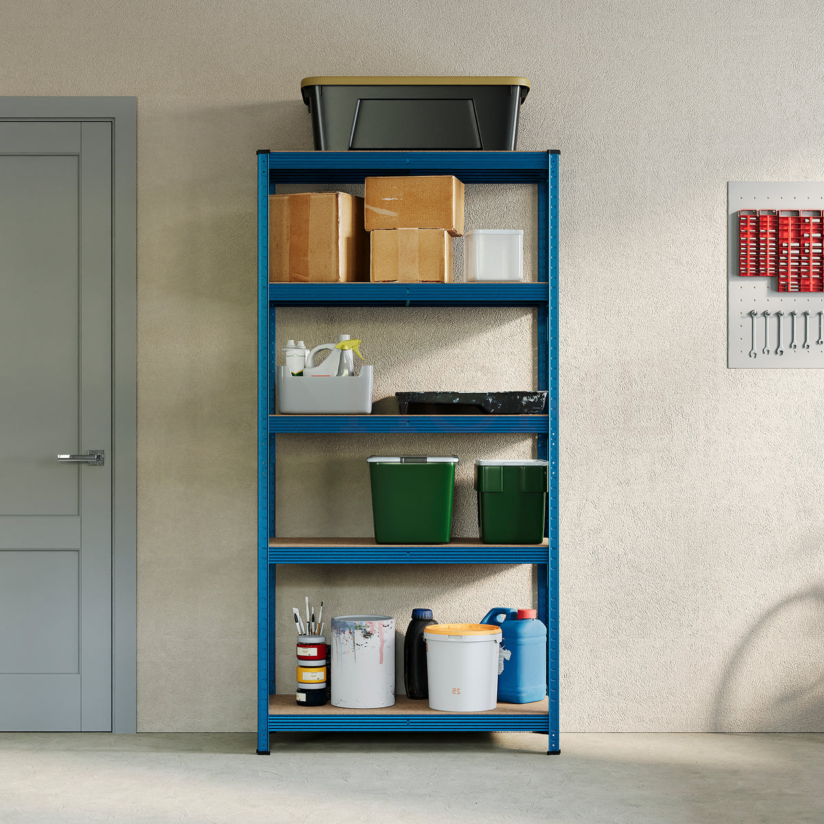 5-Tier Shelf, Large, Blue
