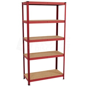 5-Tier Shelf, Large, Red