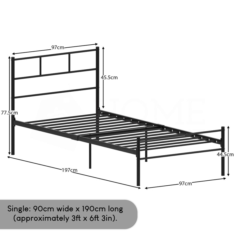 Dorset Single Bed, Black