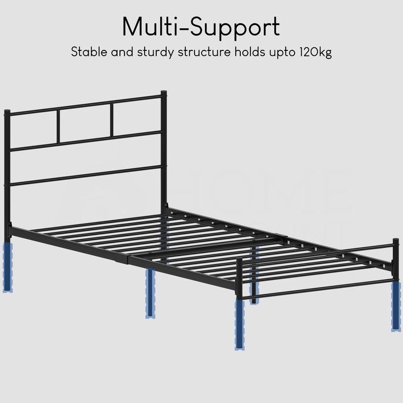 Dorset Single Bed, Black