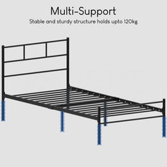 Dorset Single Bed, Black