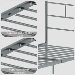 Dorset Single Bed, Silver
