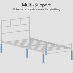Dorset Single Bed, White