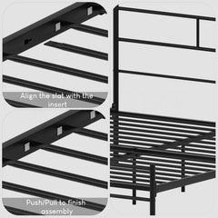Dorset Double Bed, Black