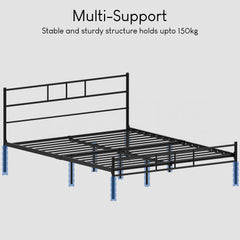 Dorset Double Bed, Black