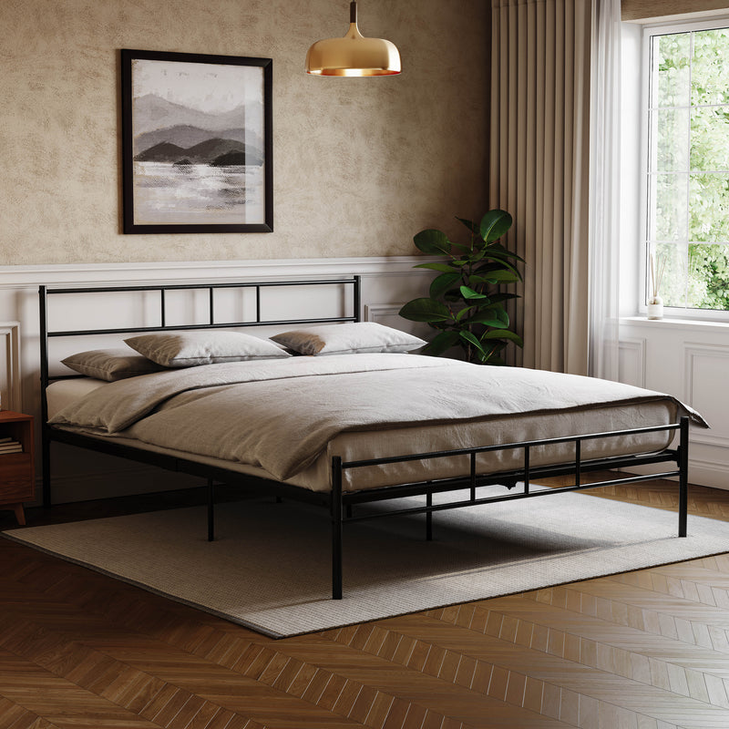 Dorset Double Bed, Black