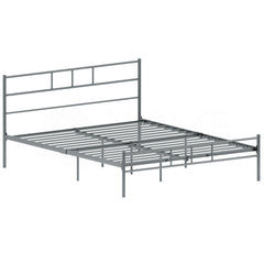 Dorset Double Bed, Silver