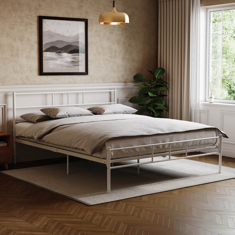 Dorset Double Bed, White