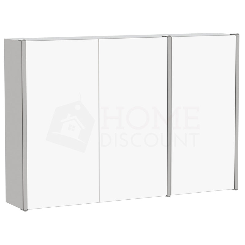 Tiano Mirrored Triple Cabinet - Stainless steel