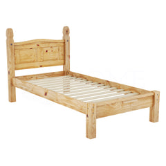 Corona Single Low Foot End Bed, Pine