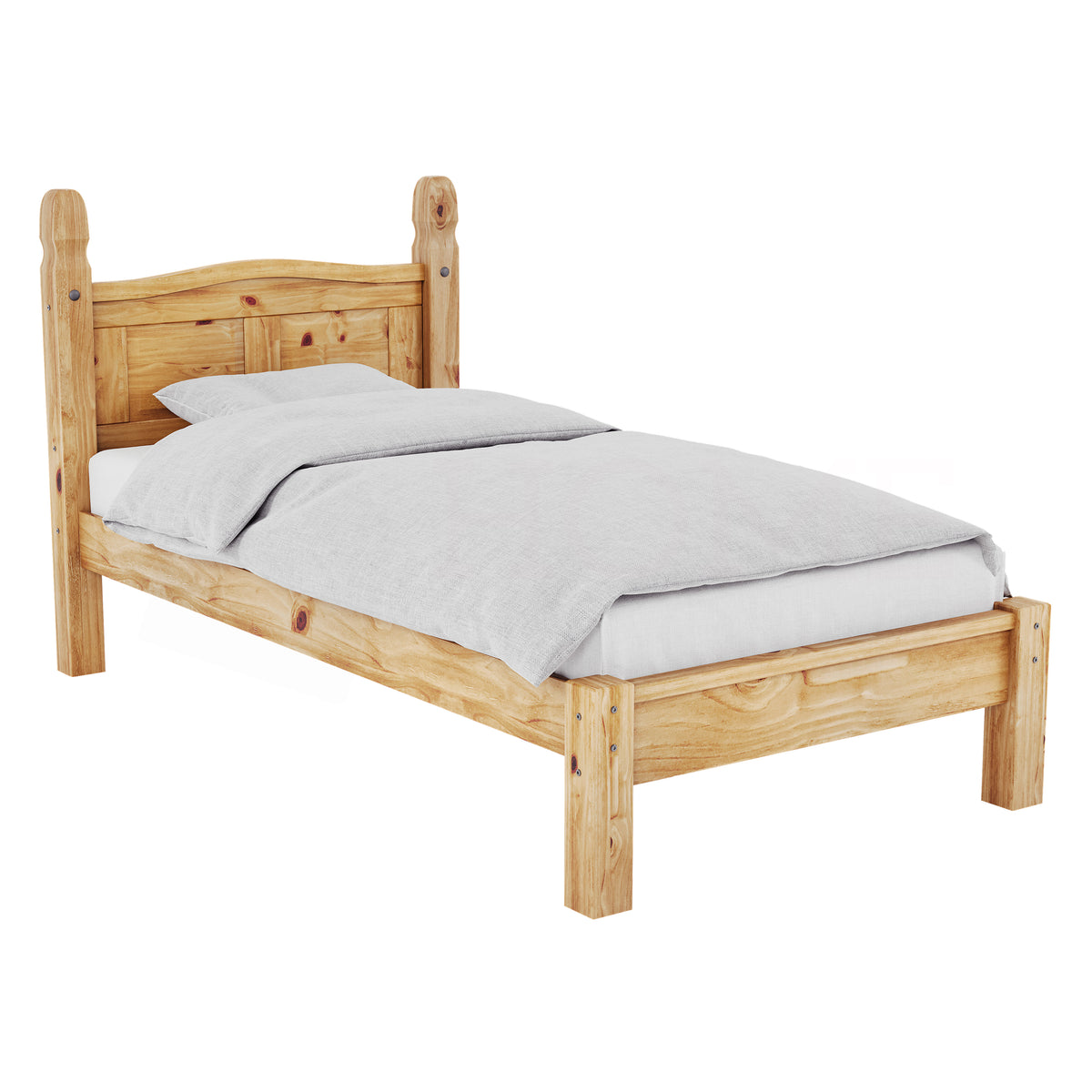 Corona Single Low Foot End Bed, Pine