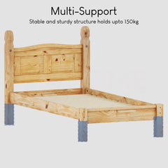 Corona Single Low Foot End Bed, Pine