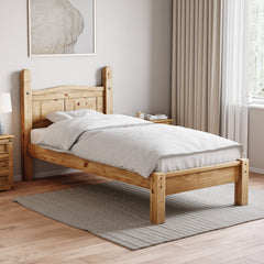 Corona Single Low Foot End Bed, Pine