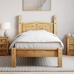 Corona Single Low Foot End Bed, Pine
