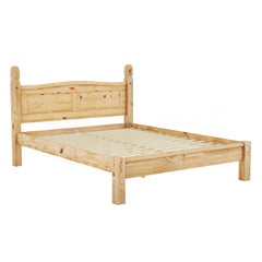 Corona Double Low Foot End Bed, Pine