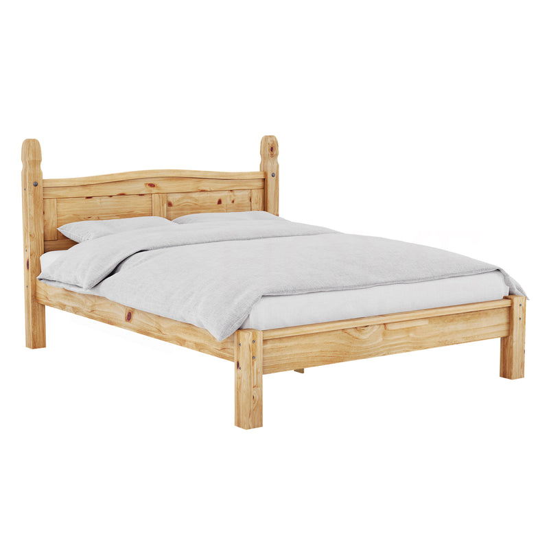 Corona Double Low Foot End Bed, Pine