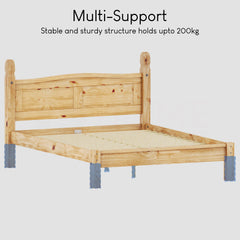 Corona Double Low Foot End Bed, Pine