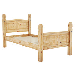 Corona Single High Foot End Bed, Pine